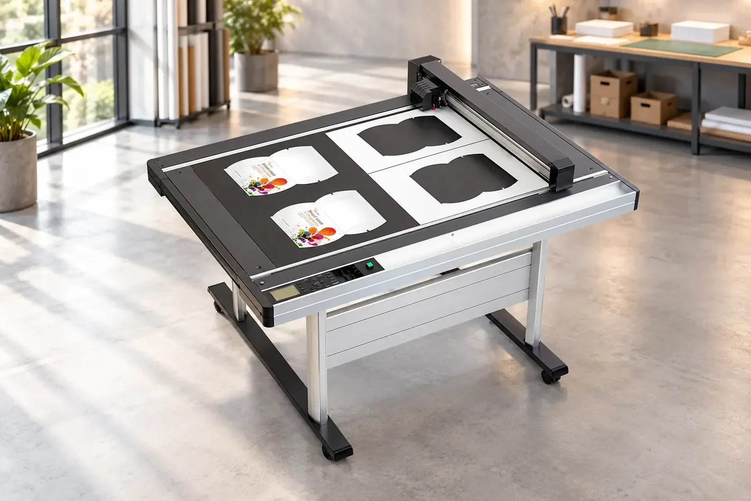 Graphtec FCX flatbed cutting table cutting packaging mock-ups