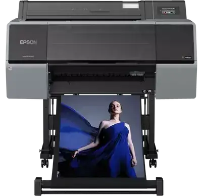 Epson SureColor SC-P7500 photo printer printing a portrait